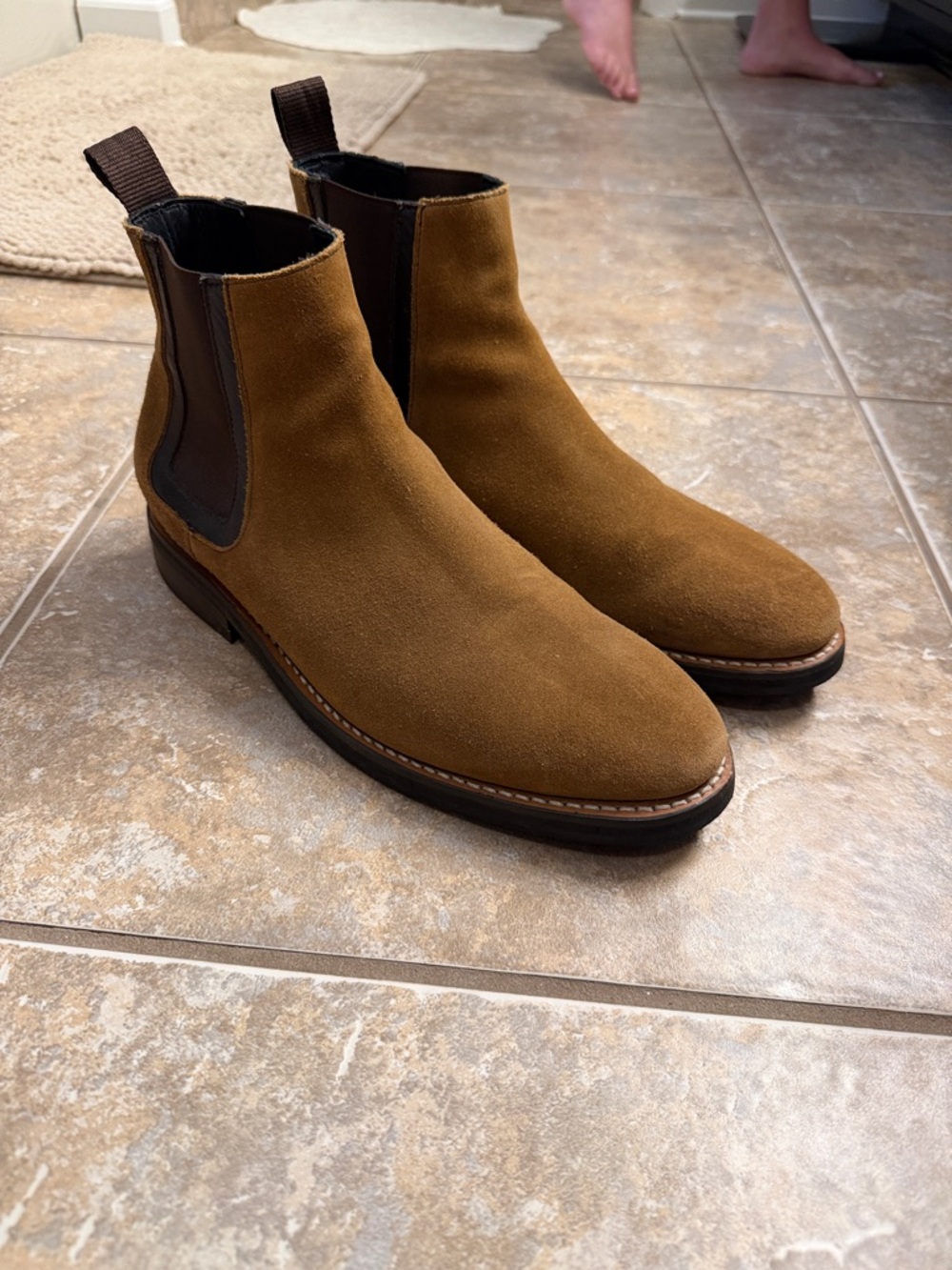 Thursday Boot Company Tan Suede Chelsea Boots